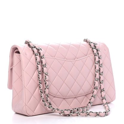 Chanel Lambskin Quilted Medium Double Flap Light Pink 3 of 9