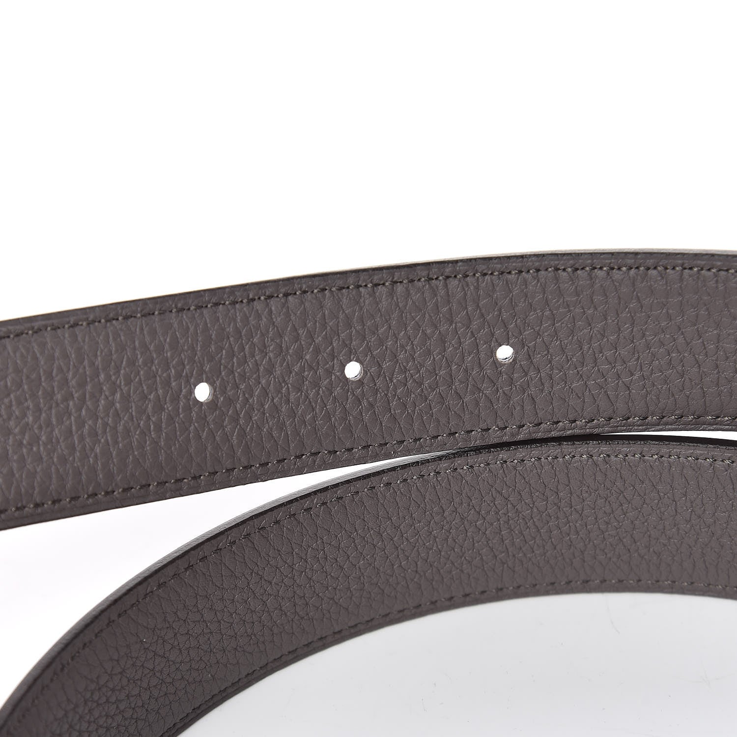 Hermes Box Togo 32mm Guilloche H Belt 90 Black Etain 5 of 7