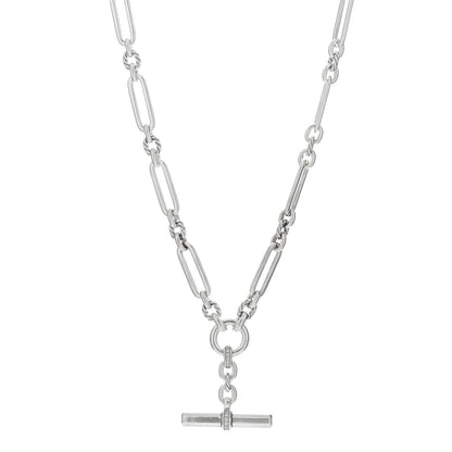 David Yurman Sterling Silver Diamond Small Lexington Chain Necklace 1 of 5