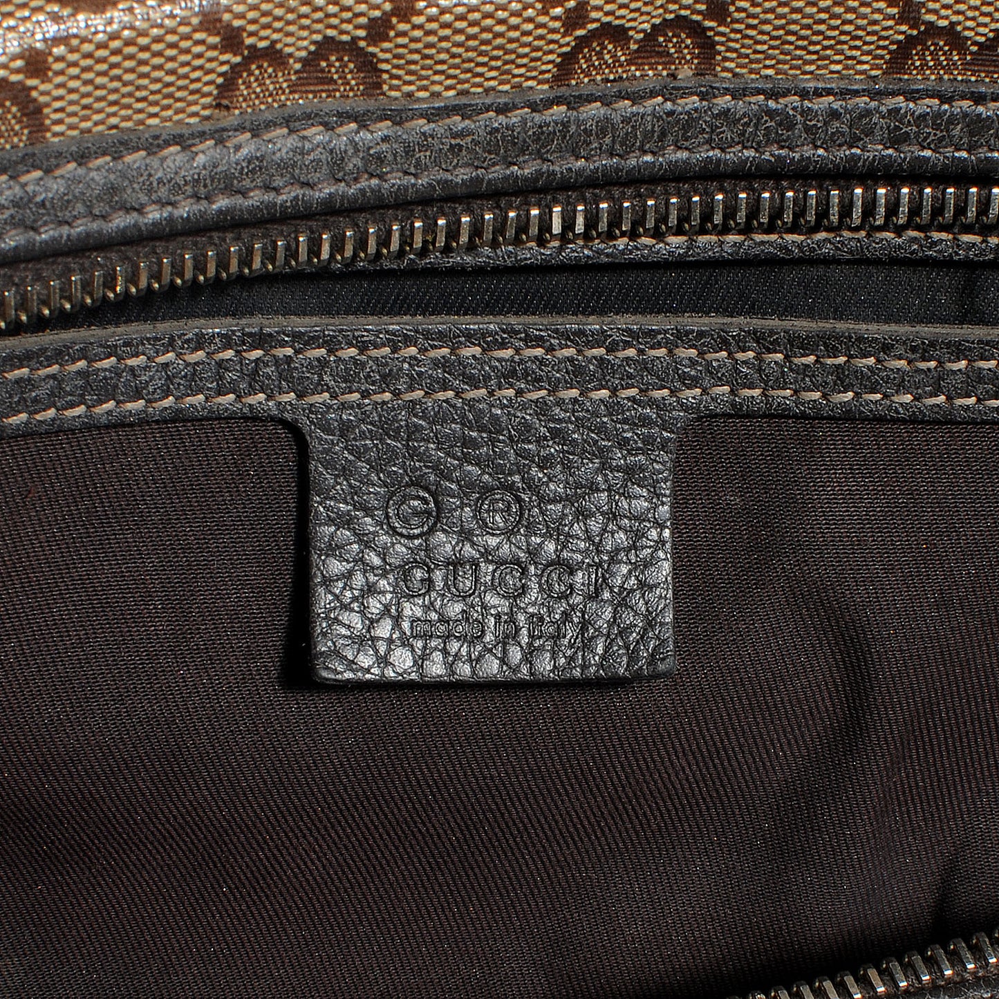 Crystal Monogram Dollar Calfskin Medium Joy Boston Beige Ebony Testa di Moro