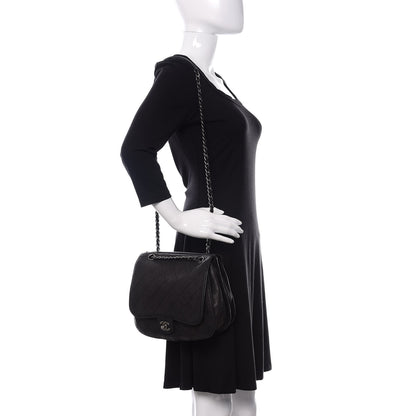 Chanel Calfskin Coco Twin Large Flap Black 3 of 13