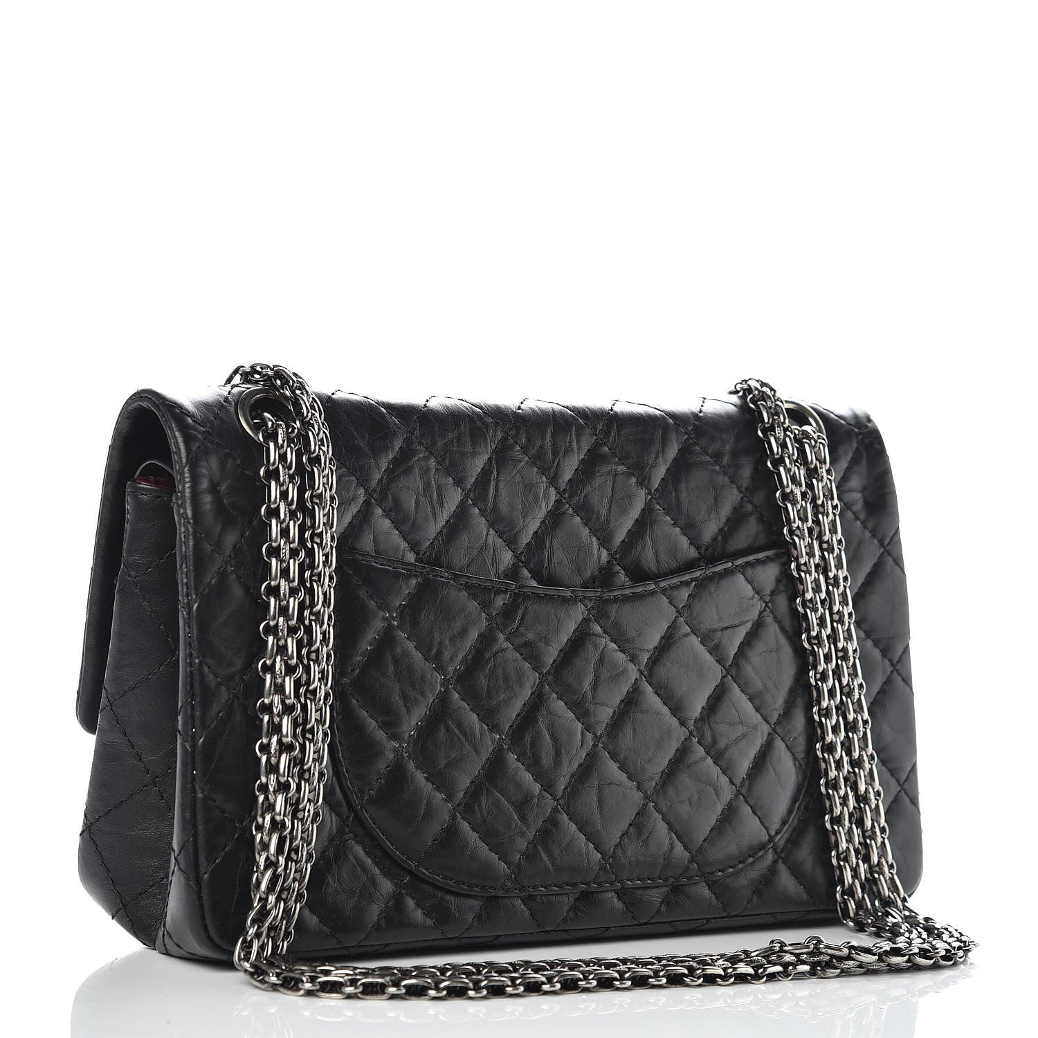 Chanel Aged Calfskin Quilted 2.55 Reissue 225 Flap Black 3 of 9