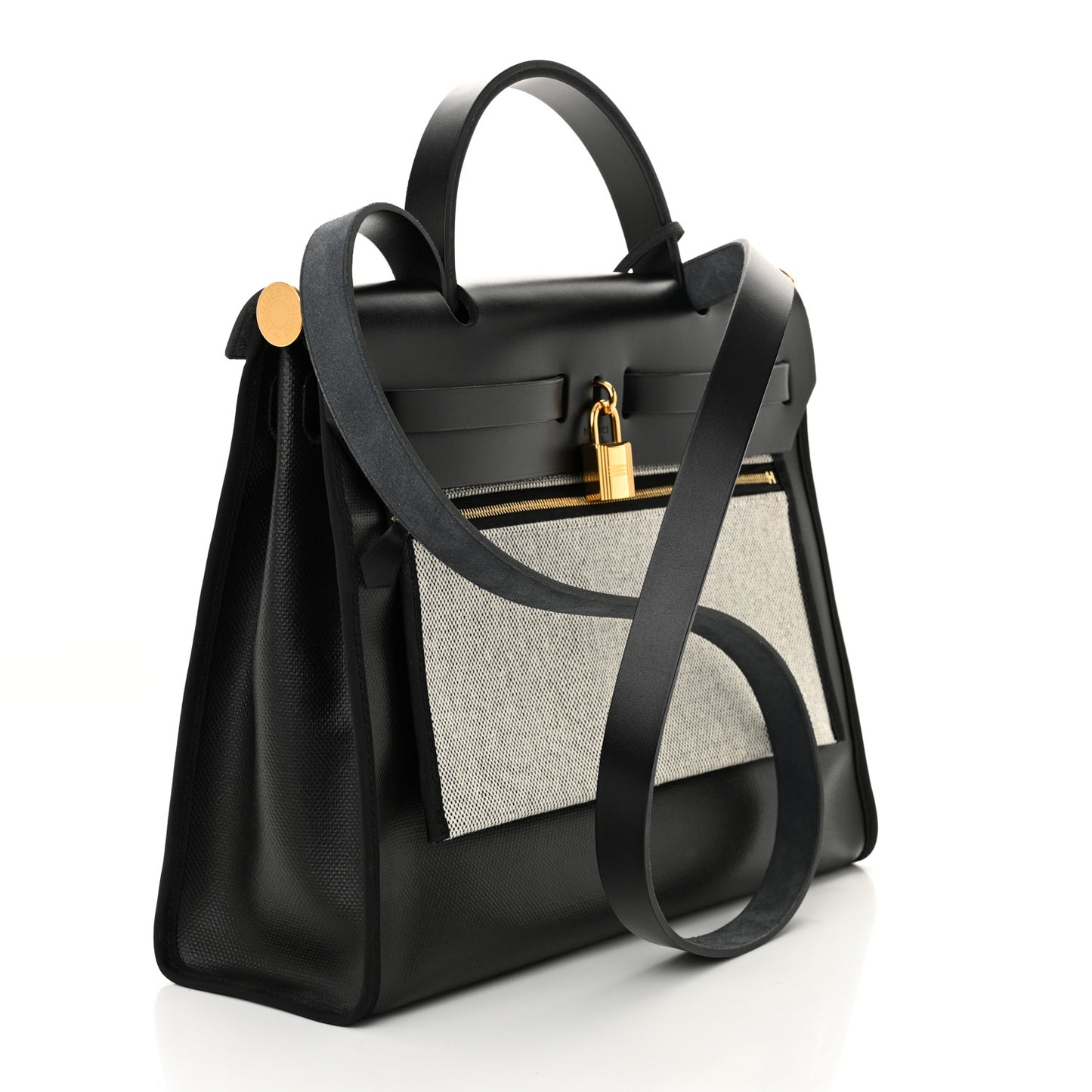Toile H Berline Vache Hunter Herbag Zip PM 31 Black Ecru