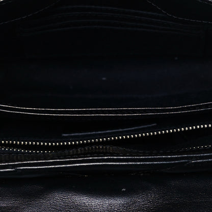 Saint Laurent Calfskin Y Quilted Monogram Toy Loulou Crossbody Bag Black 9 of 14