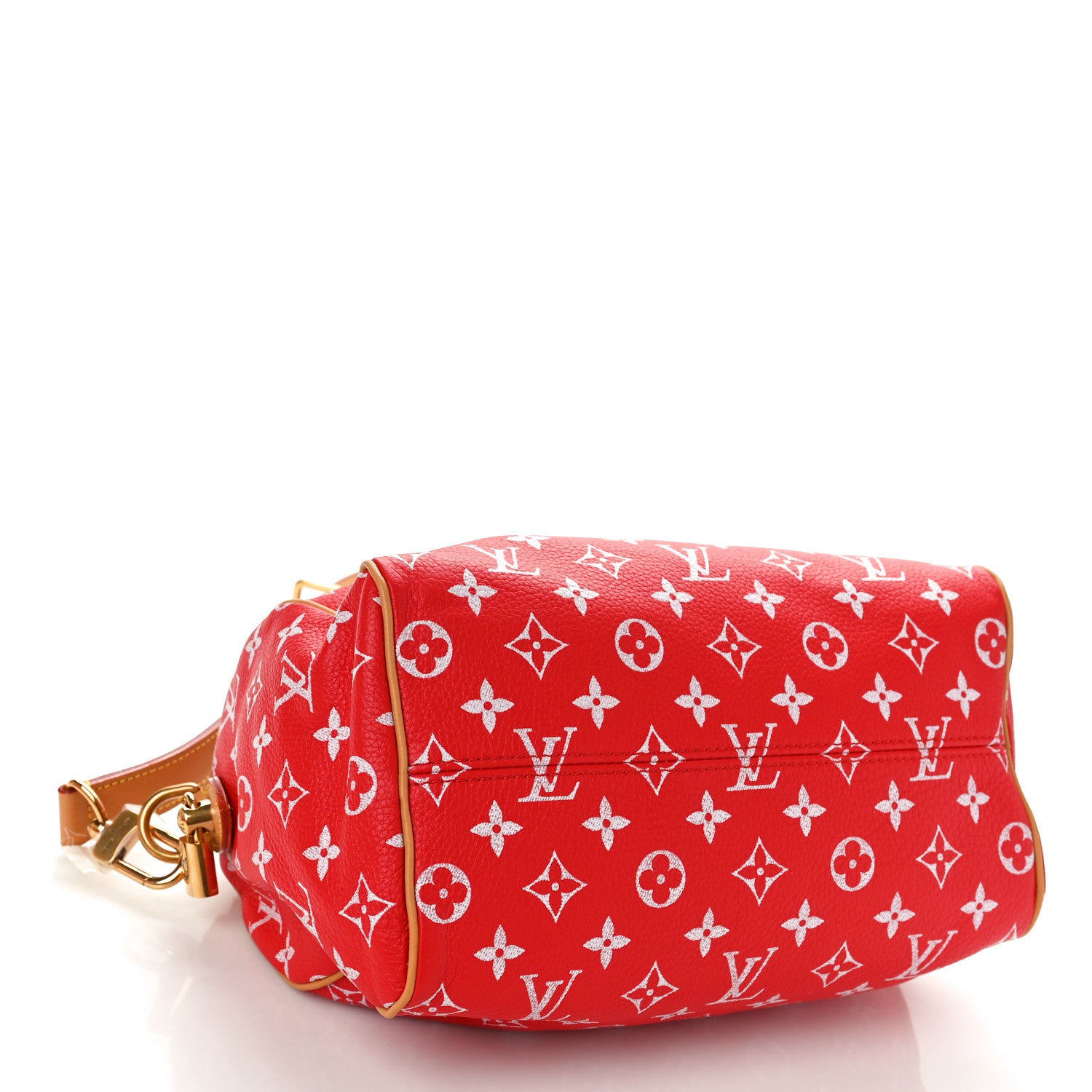Louis Vuitton Soft Calfskin Monogram Speedy P9 Bandouliere 25 Red 6 of 10