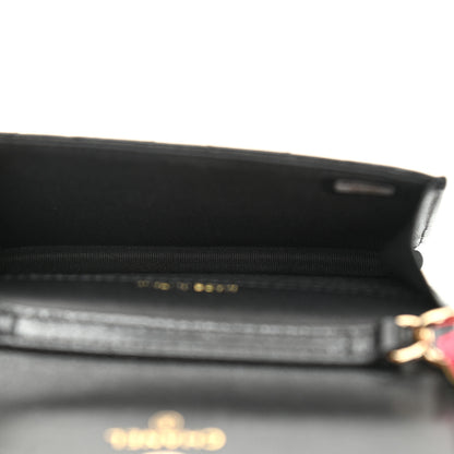 Chanel Shiny Lambskin Ribbon Quilted Flap Belt Bag Black 5 of 10