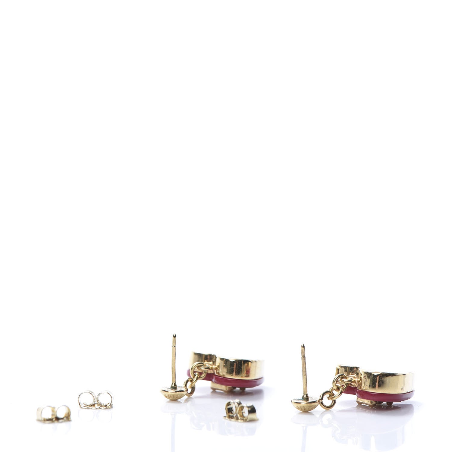 Louis Vuitton Lock Me Heart Earrings Pomme D'Amour 3 of 7