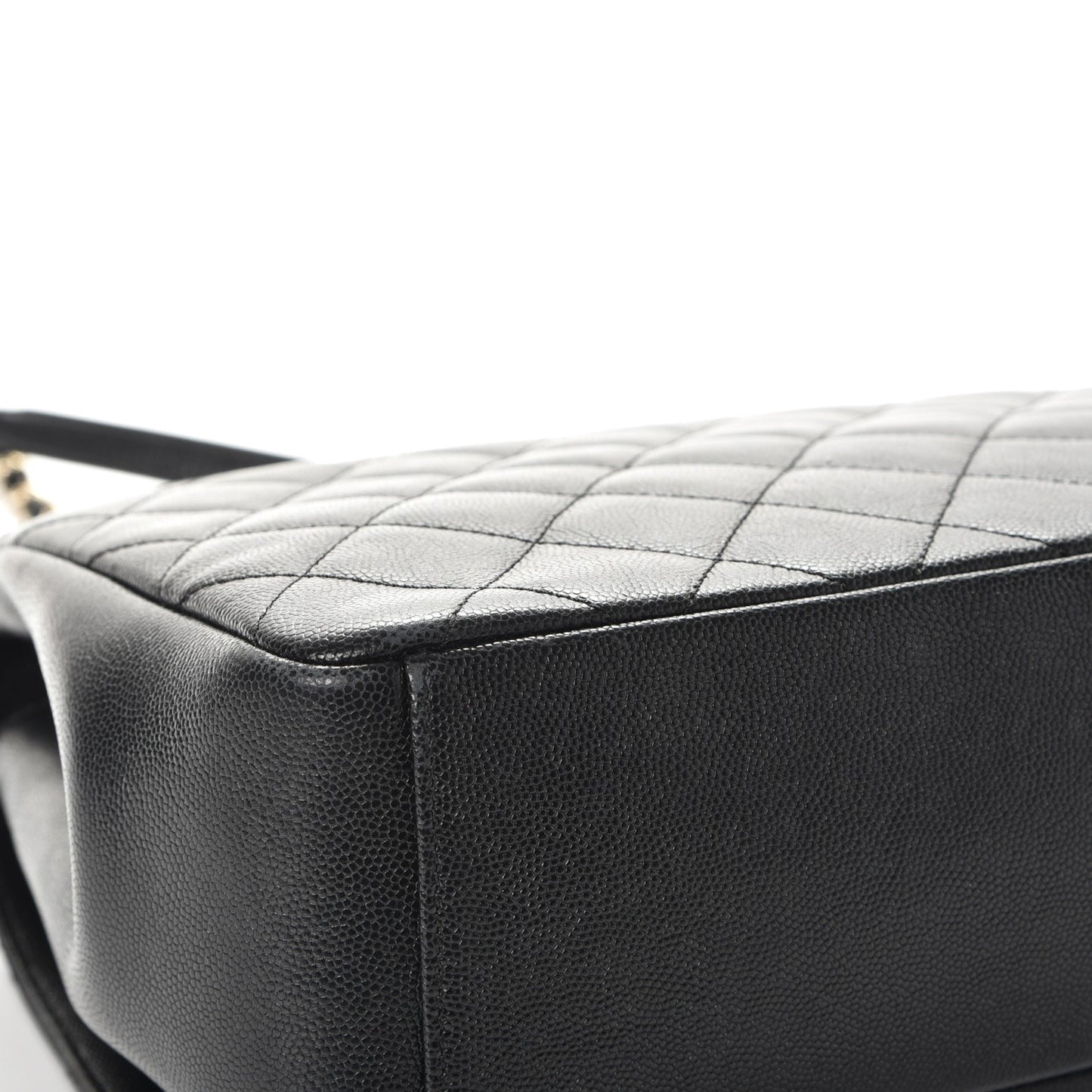 Caviar Quilted Large Business Affinity Flap Black