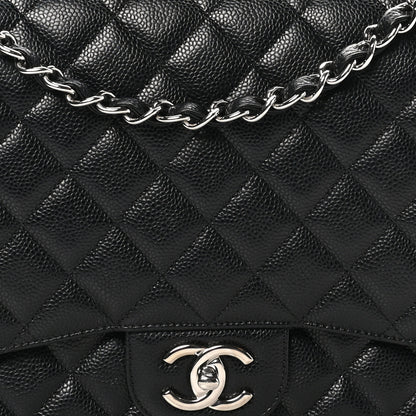 Chanel Caviar Quilted Maxi Double Flap Black 8 of 11
