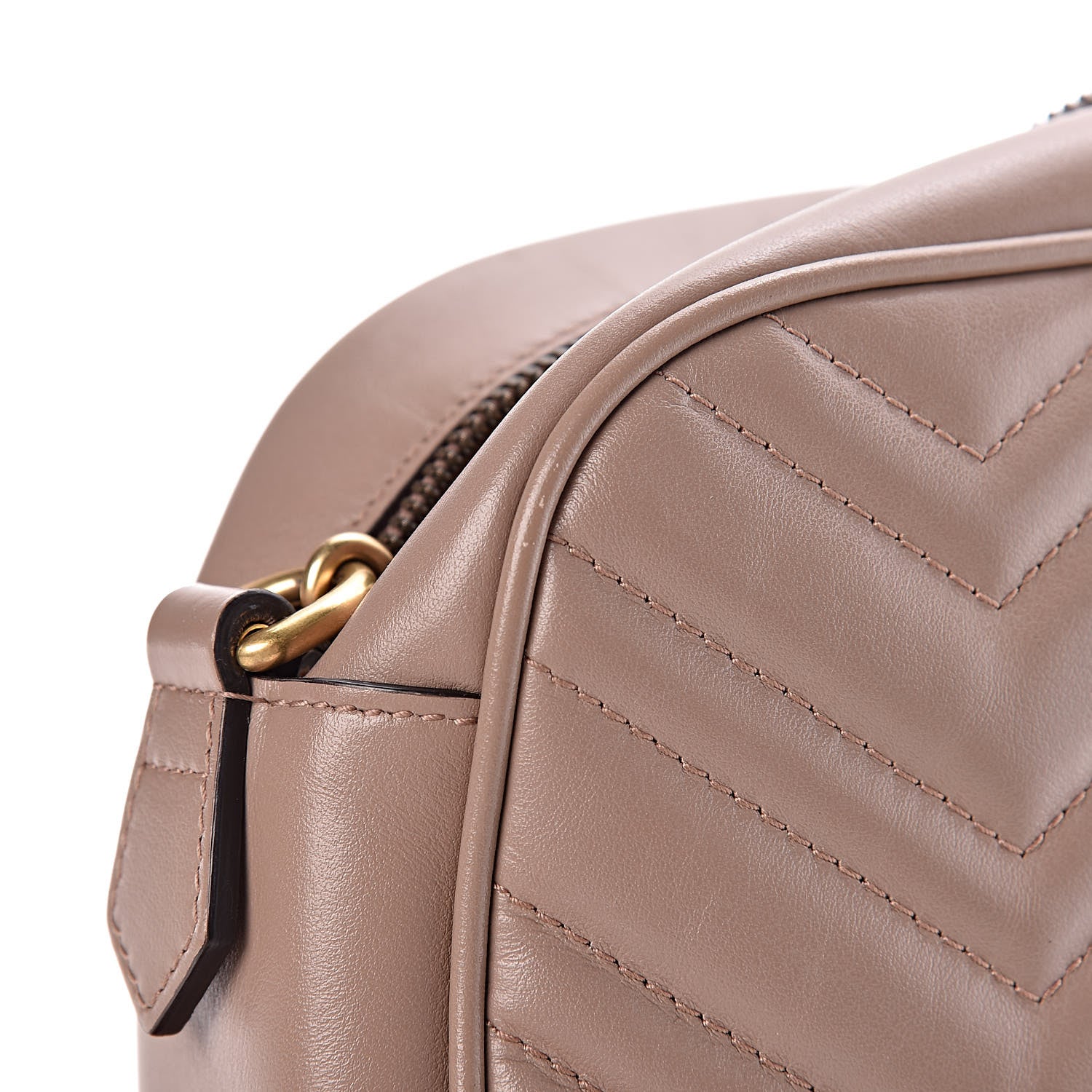 Gucci Calfskin Matelasse Small GG Marmont Chain Shoulder Bag Porcelain Rose 8 of 12
