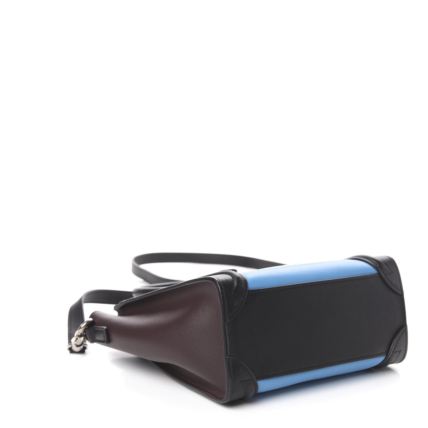 Celine Smooth Calfskin Nano Tri-Color Luggage Turquoise 5 of 11