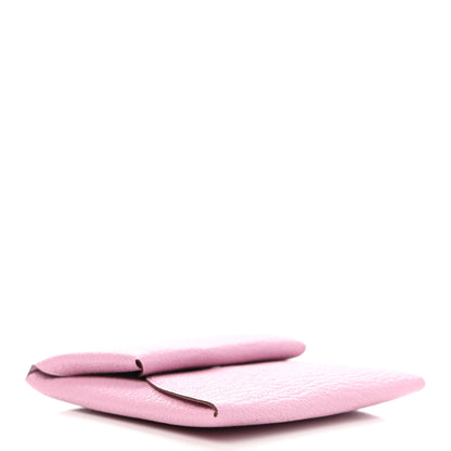 Hermes Chevre Mysore Bastia Coin Purse Mauve Sylvestre 4 of 8