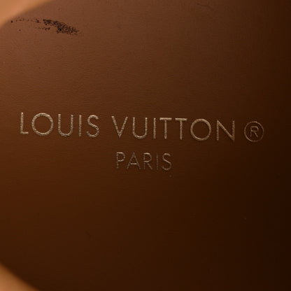 Louis Vuitton Grained Calfskin Embossed Monogram Mens Beverly Hills Sneakers 8.5 White 8 of 12