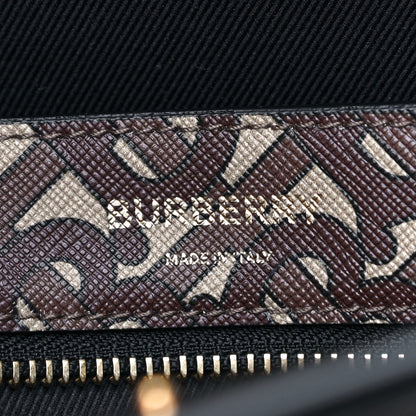 Burberry E-Canvas Monogram Stripe Medium Portrait Tote Bag Bridle Brown 6 of 9