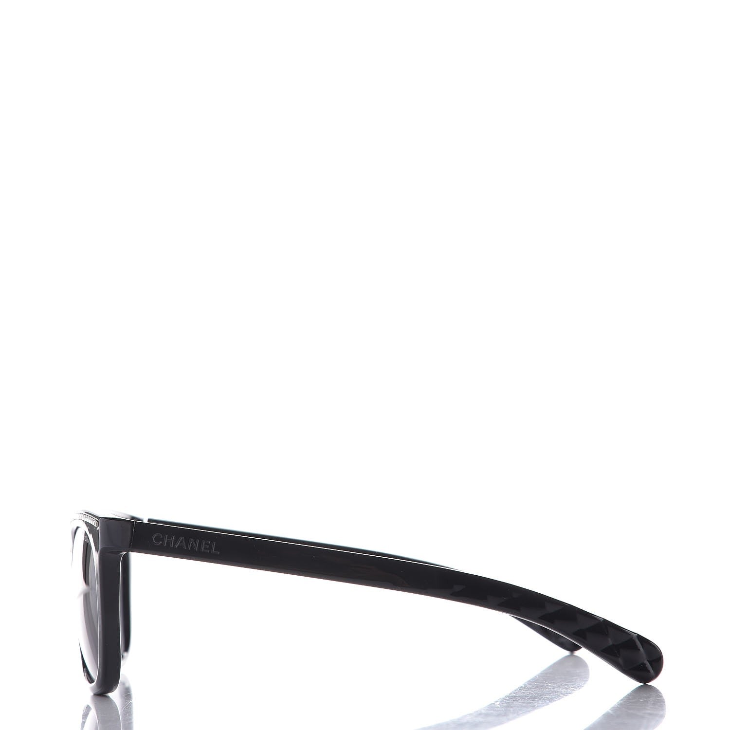 Chanel Cat Eye Chain Sunglasses 6041 Black 3 of 8