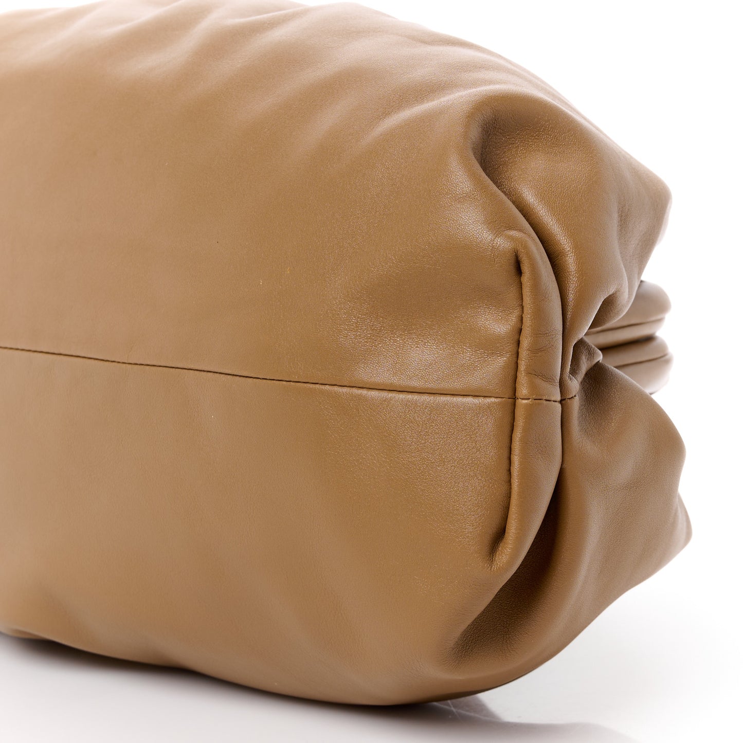 Smooth Butter Calf The Pouch Oversized Clutch Cammello