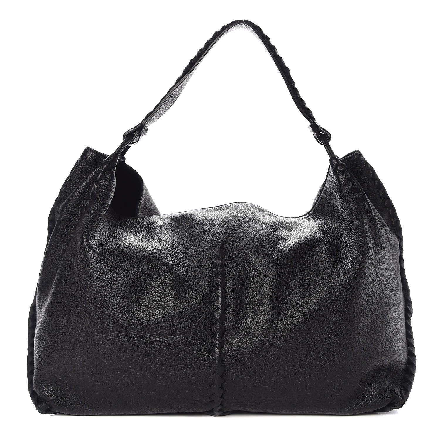 Bottega Veneta Cervo Deerskin Hobo Nero Black 1 of 7