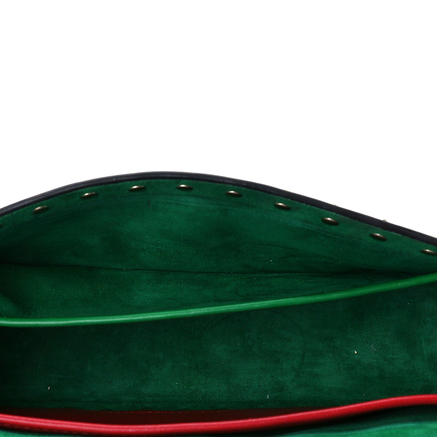 Calfskin Rockstud Spike Convertible Shoulder Bag Gea Green