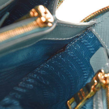 Prada Saffiano Lux Small Promenade Tote Anice 8 of 13