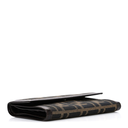 Fendi Zucca Compact Long Wallet Tobacco 4 of 6