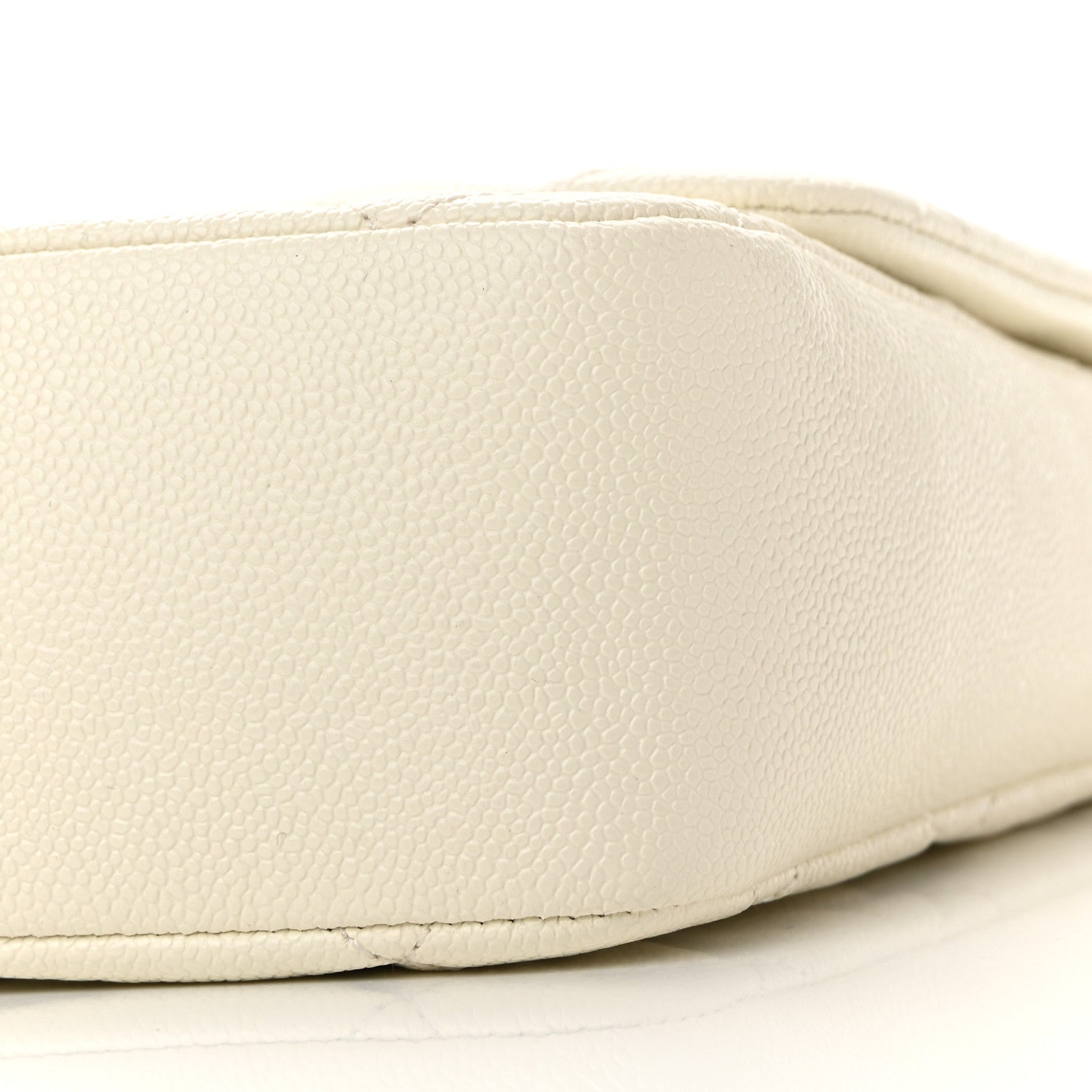 Chanel Shiny Caviar Quilted Large Chain Melody Flap White 10 of 13
