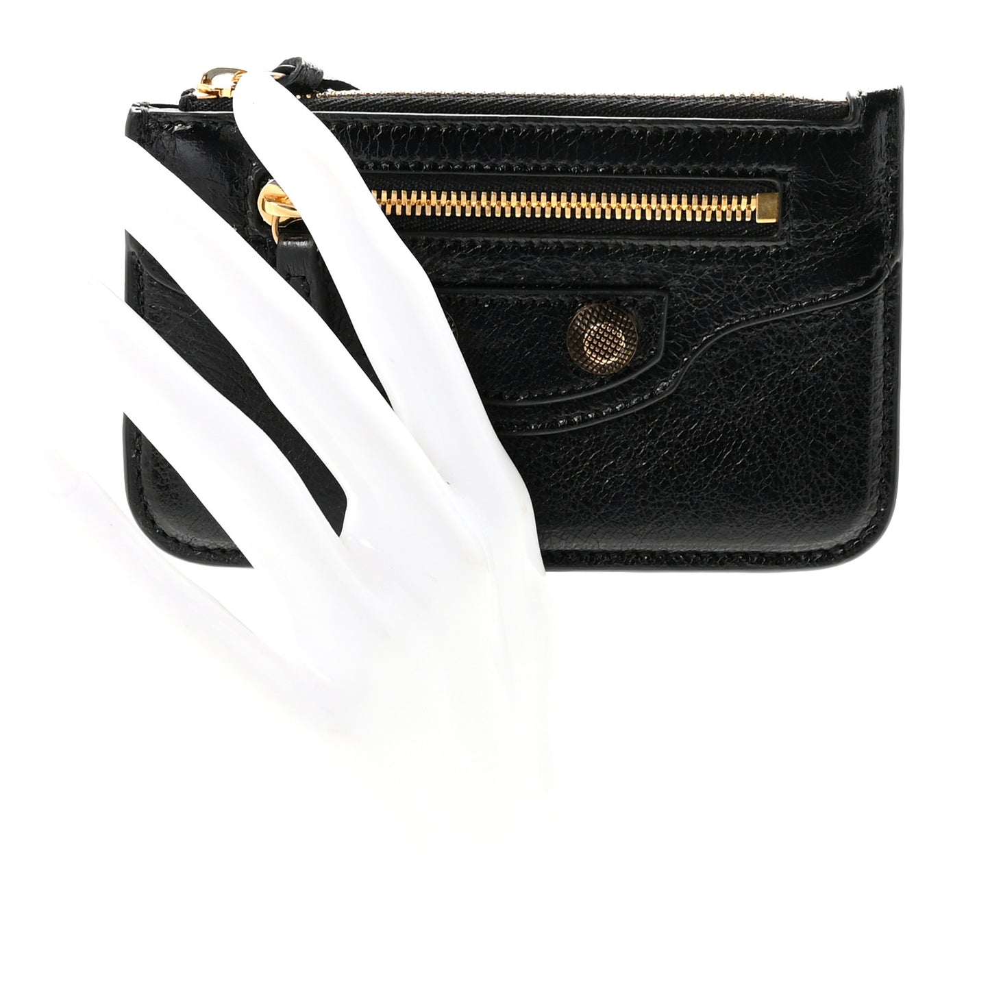 Agneau Le Cagole Coin Card Holder Black