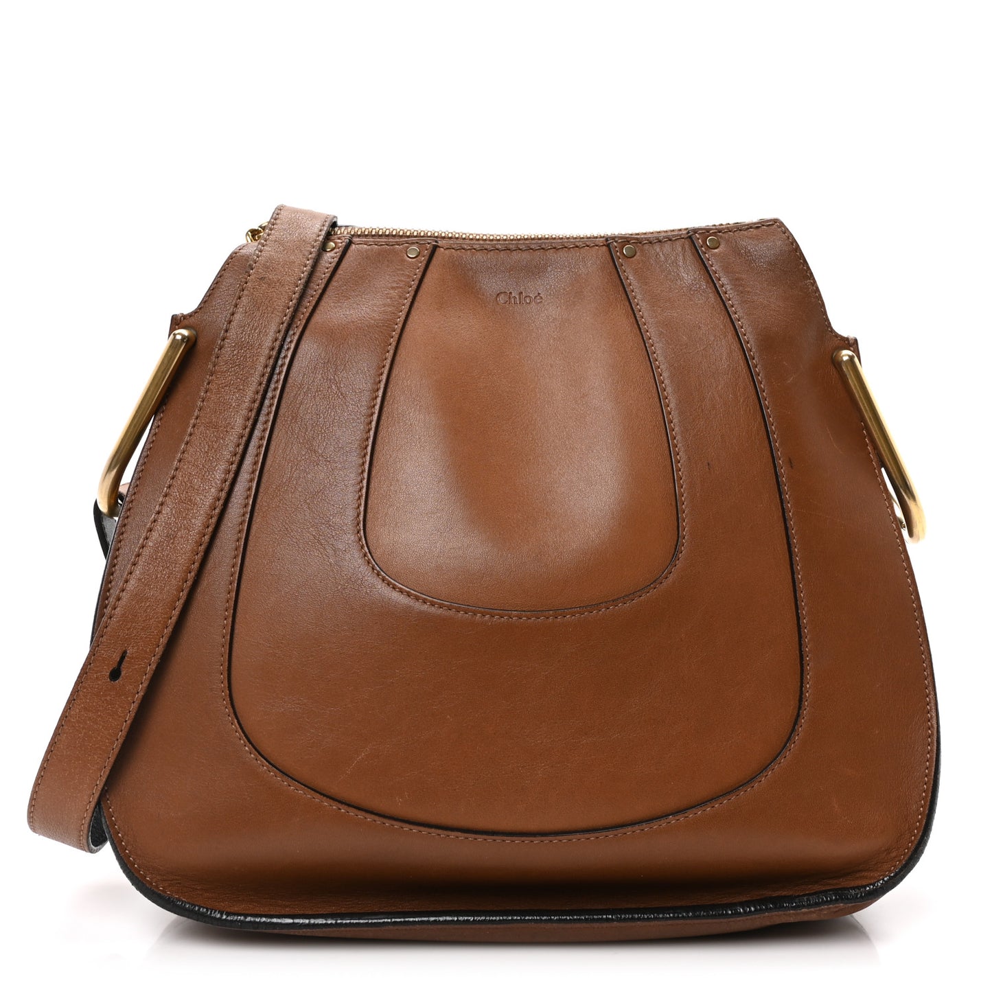Calfskin Small Hayley Hobo Tan