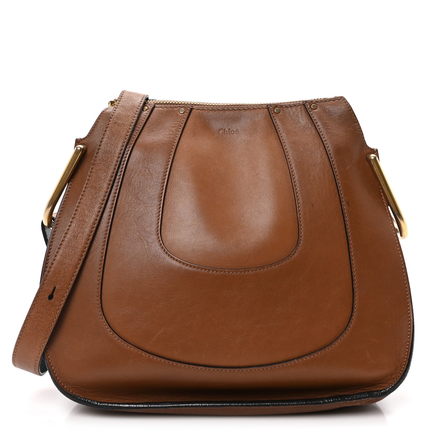 Chloe Calfskin Small Hayley Hobo Tan 1 of 9
