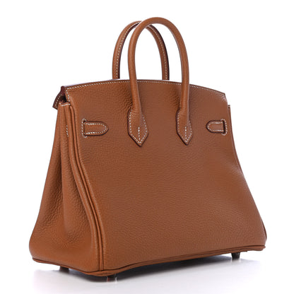 Hermes Togo Birkin 25 Gold 3 of 10