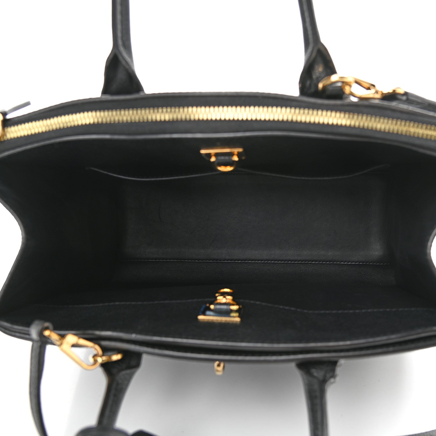 Louis Vuitton Calfskin City Steamer MM Black 4 of 16