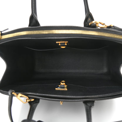 Louis Vuitton Calfskin City Steamer MM Black 4 of 16
