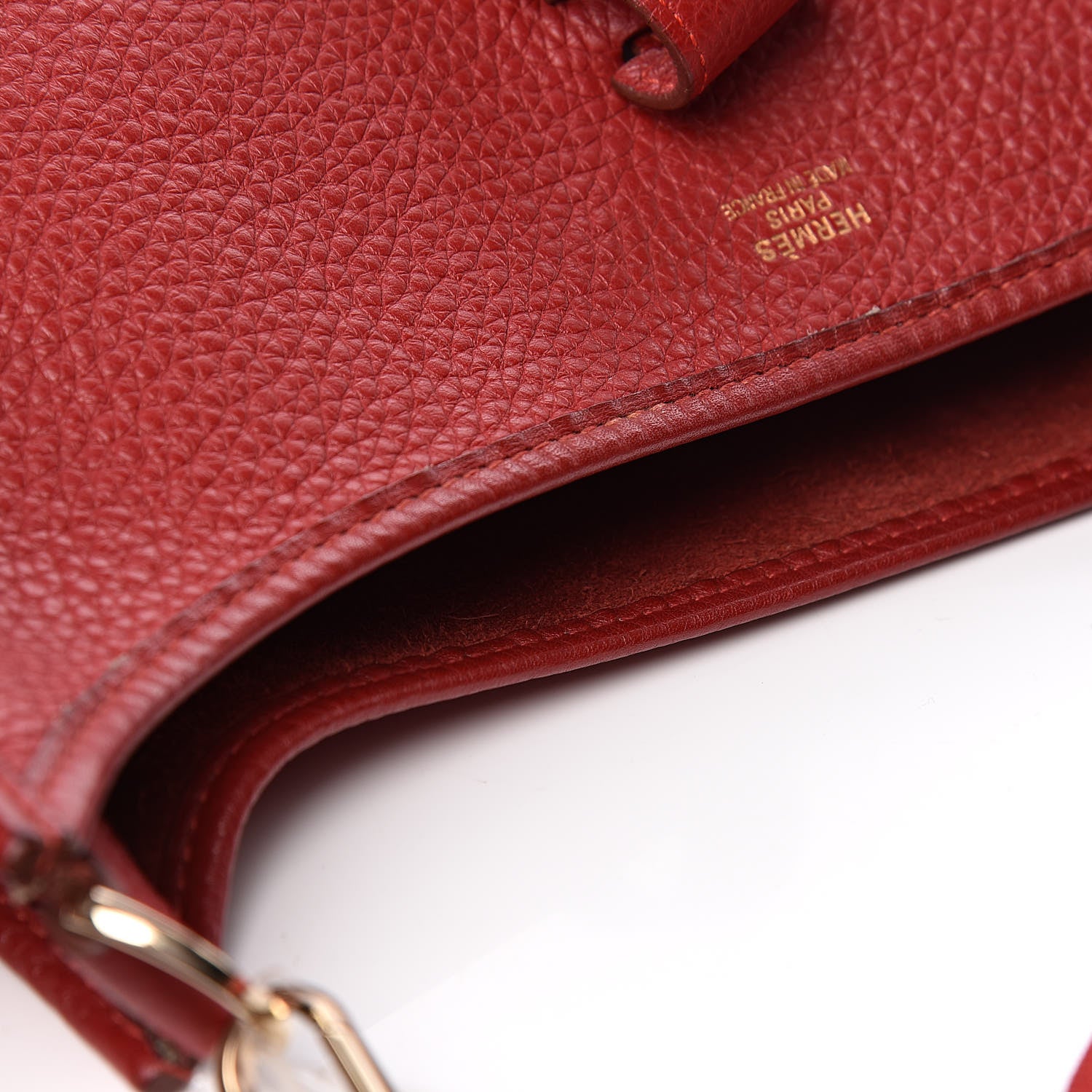 Hermes Taurillon Clemence Evelyne GM Rouge Vif 12 of 18