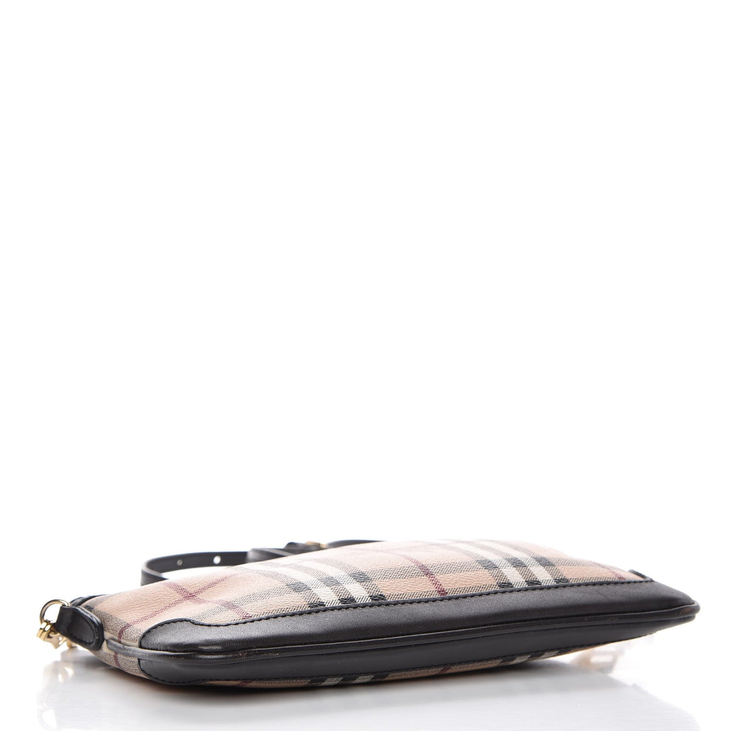Haymarket Check Small Peyton Crossbody Clutch Bag Chocolate