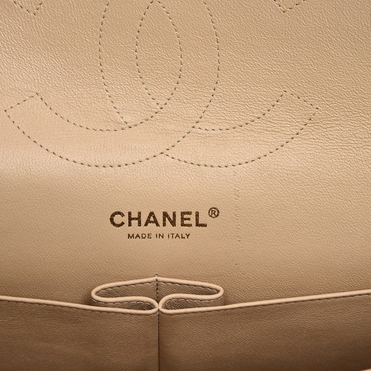 Chanel Lambskin Quilted Jumbo Double Flap Beige Clair 7 of 9