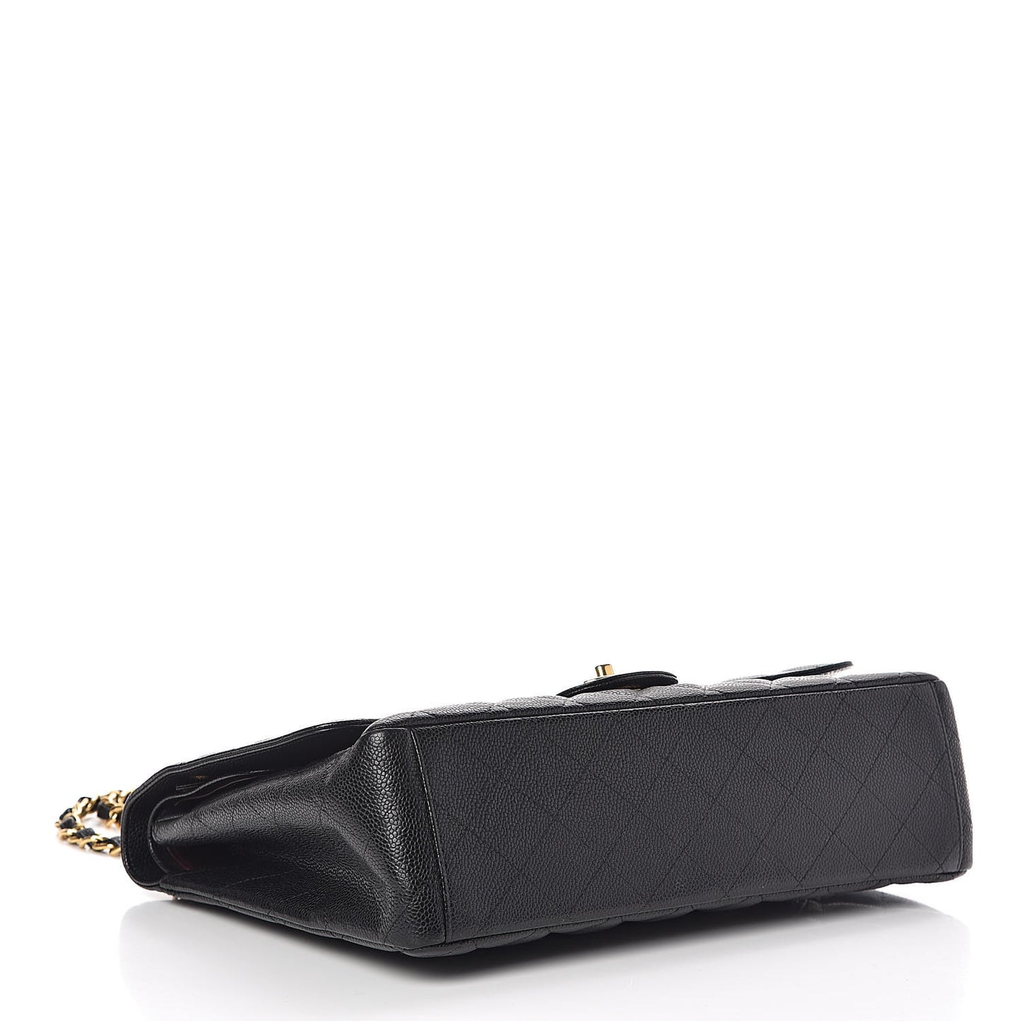 Caviar Quilted Maxi Double Flap Black