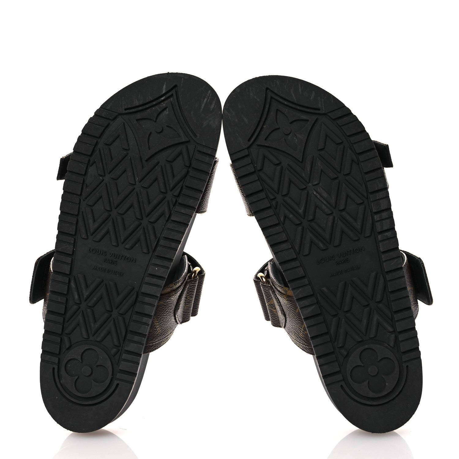 Louis Vuitton Monogram Bom Dia Mule Sandals 38 Black 7 of 12