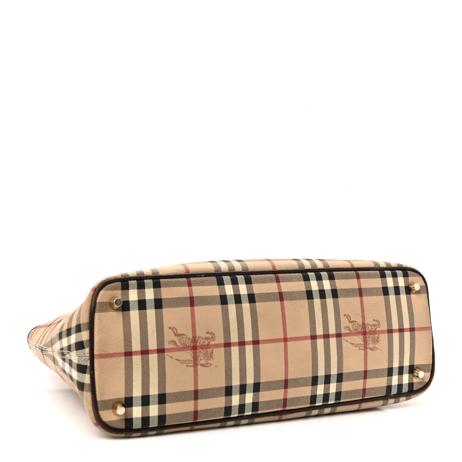 Burberry Haymarket Check Medium Regent Tote Chocolate 4 of 9