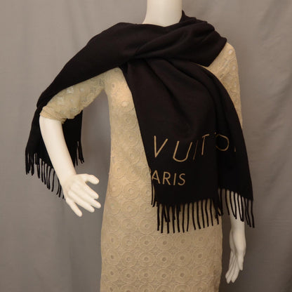 Louis Vuitton Cashmere Jhelam Stole Black 2 of 3