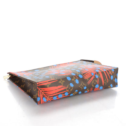 Louis Vuitton Monogram Jungle Dots Toiletry Pouch 26 Coquelicot Denim 4 of 7