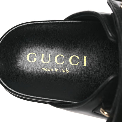 Gucci Nappa Double G Crystal Womens Isla Dad Sandals 38 Black 9 of 11