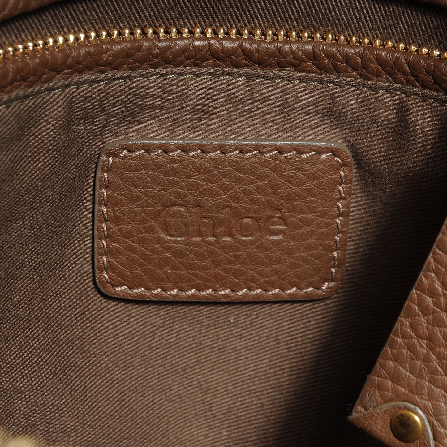 Calfskin Large Marcie Satchel Brown