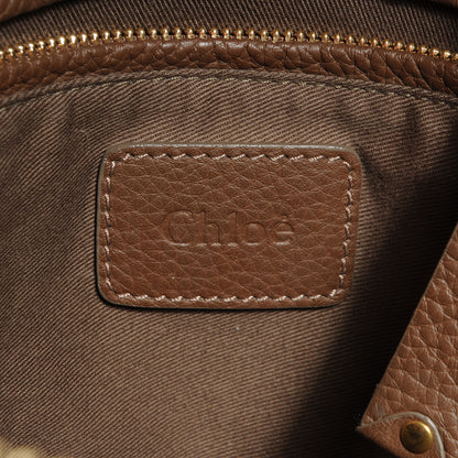 Chloe Calfskin Large Marcie Satchel Brown 6 of 9