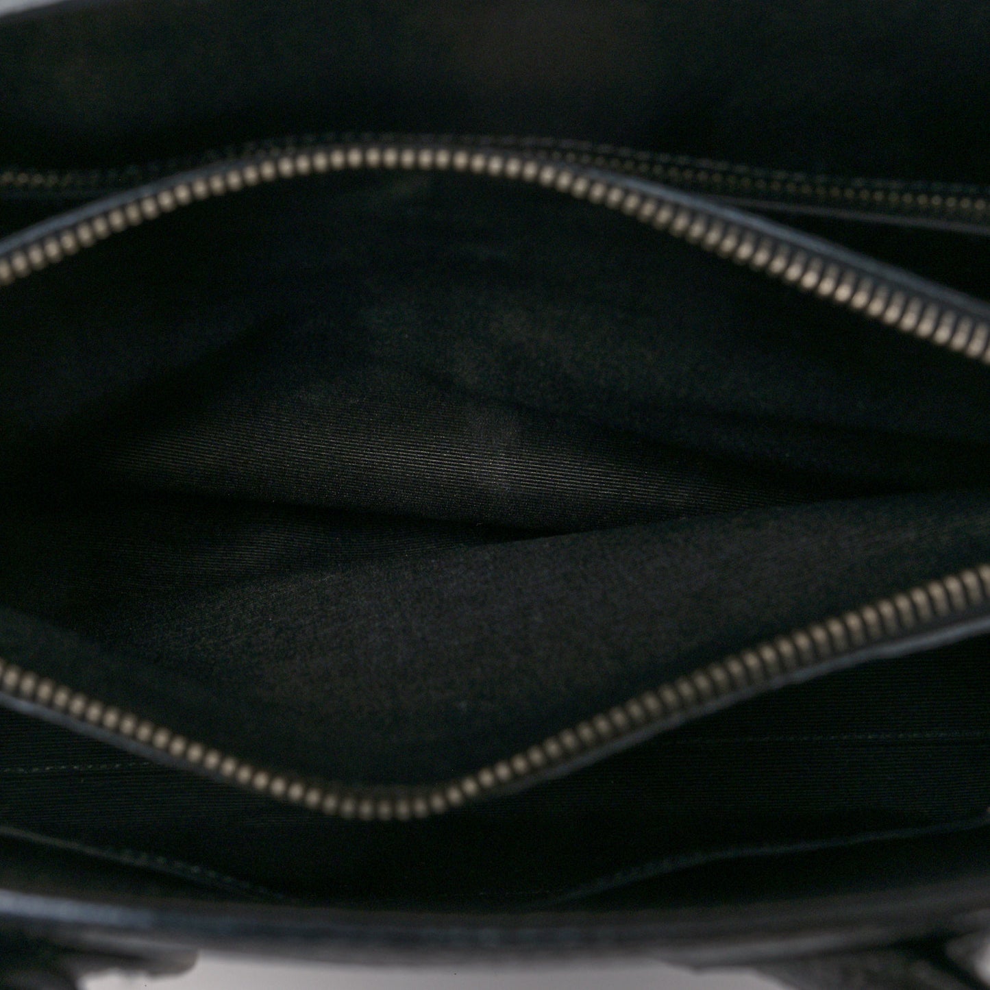 Grained Calfskin Small Sac De Jour Black