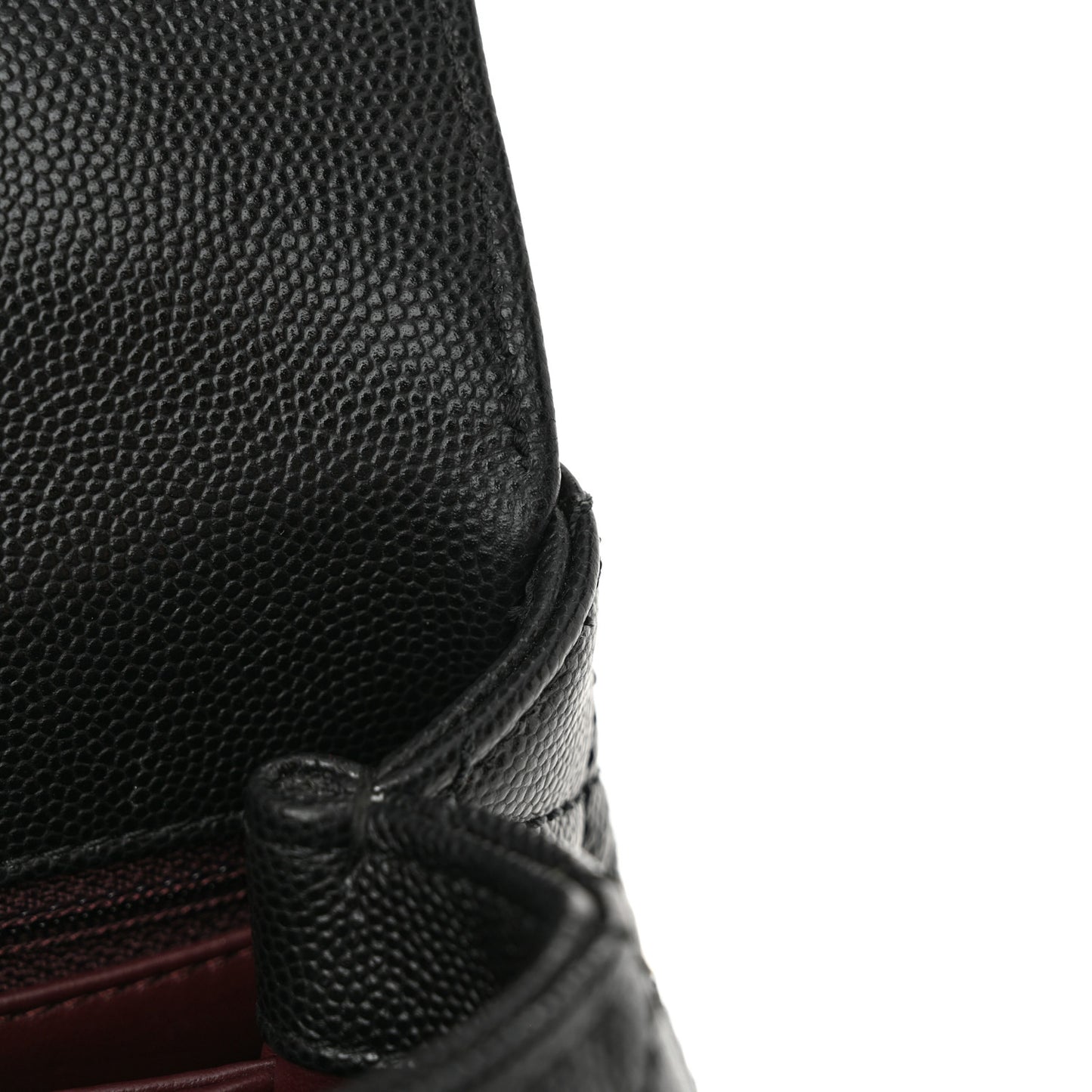 Caviar Quilted Mini Coco Chain Handle Flap Black