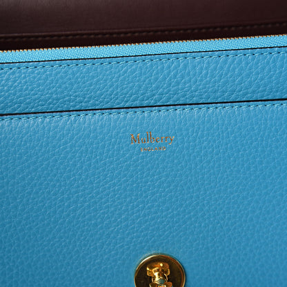 Mulberry Classic Grain Calfskin Medium Darley Azure 6 of 9