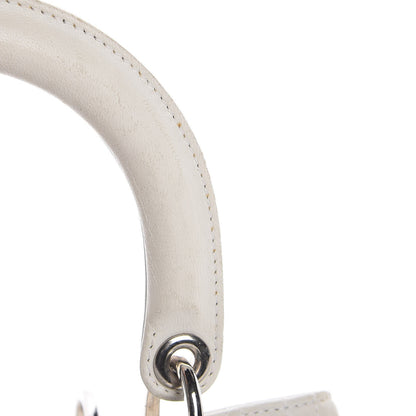 Christian Dior Lambskin Cannage Medium Lady Dior White 16 of 23