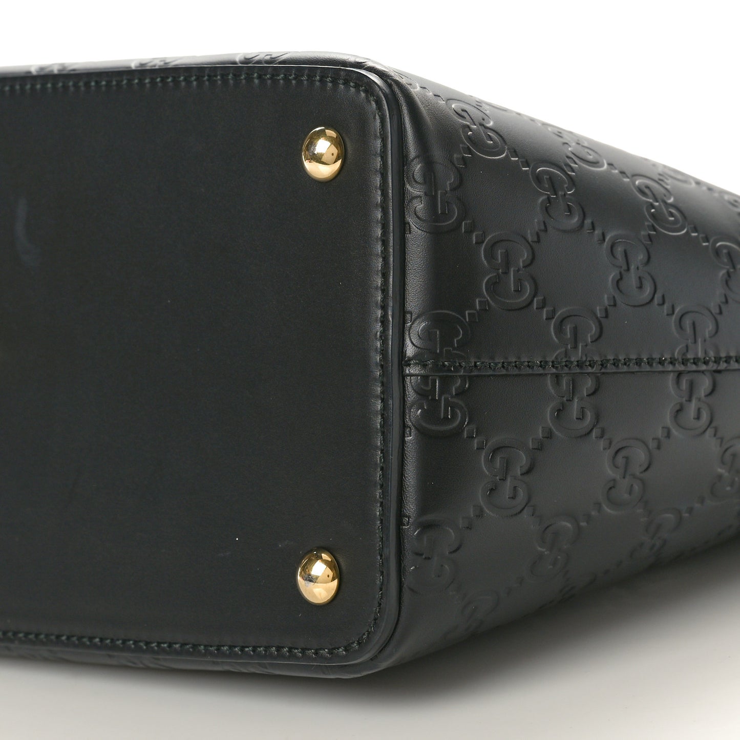 Guccissima Small Zippered Bucket Tote Black