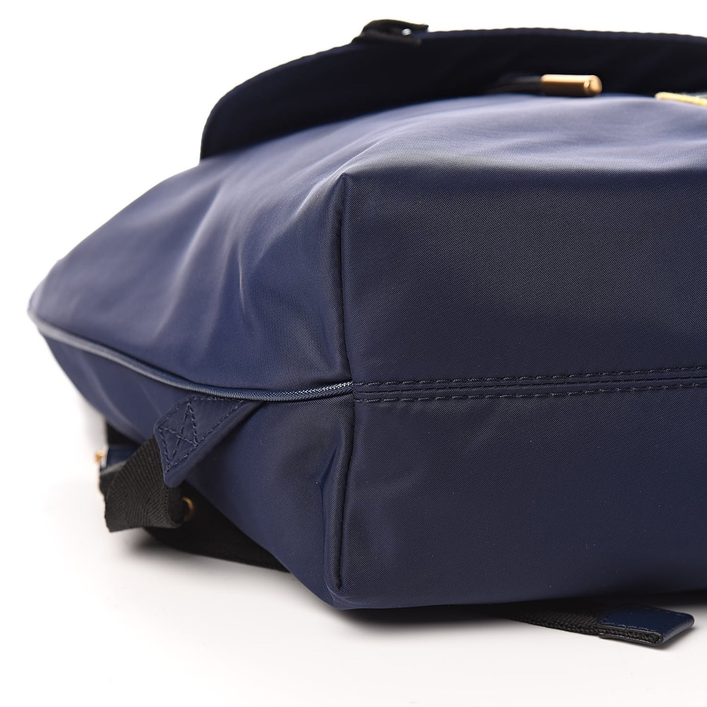 Nylon Patchwork Backpack Blue