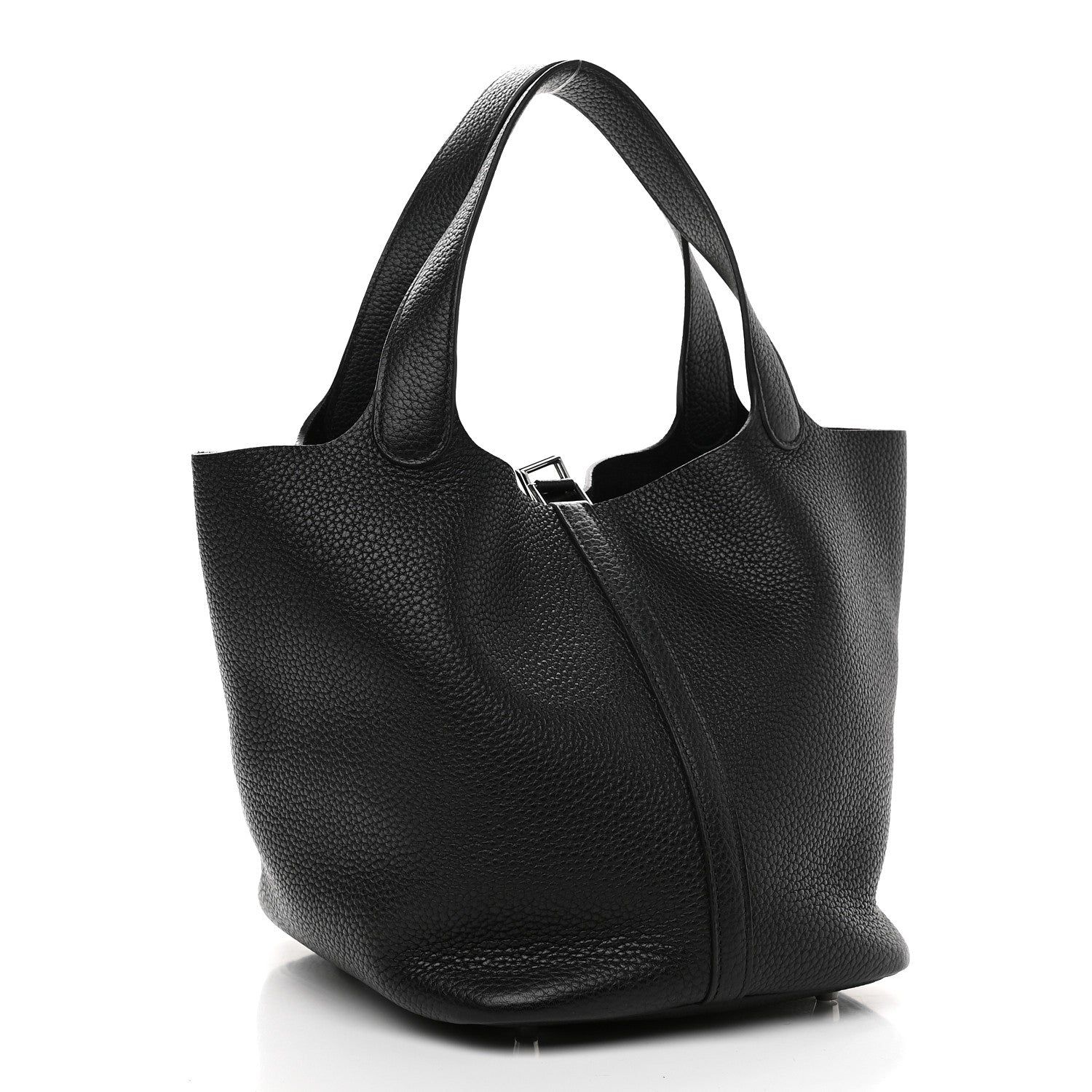Hermes Taurillon Clemence Picotin Lock 22 MM Black 3 of 9