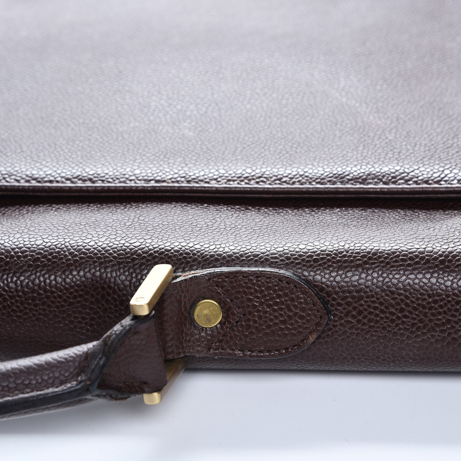 Chanel Caviar Briefcase Bag Brown 9 of 11